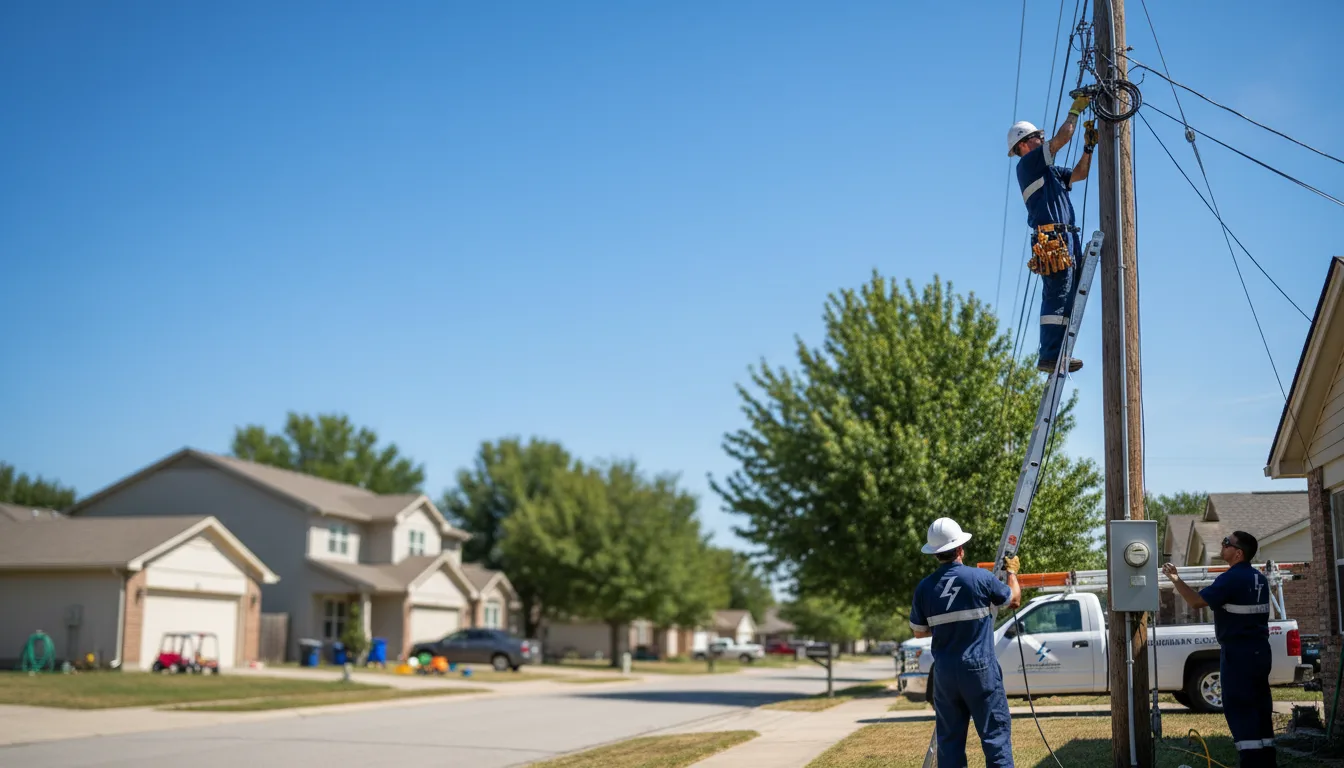Residential electrician providing installation services in Carleton, MI